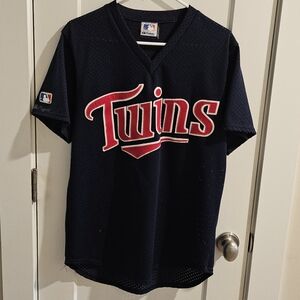 Vintage Majestic Minnesota Twins Mesh Baseball Jersey - Size Large - USA Made